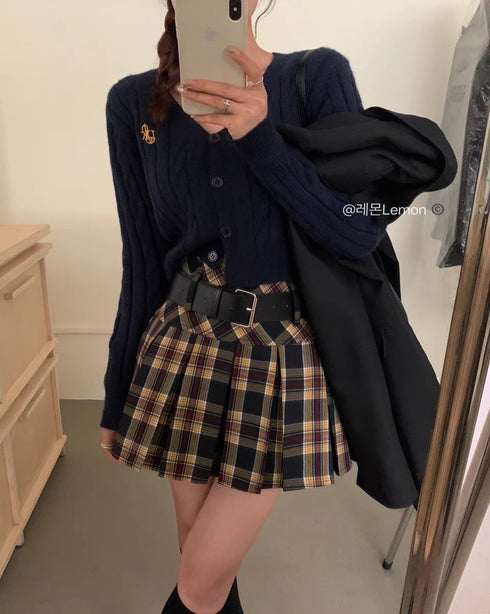Plaid Mini Skirt